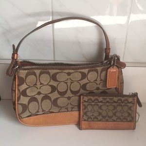 Coach purse and coin purse